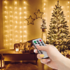 Globiz Fényfüggöny - 100 db melegfehér microLED-del - 3 x 1 m - 230V - távirányítós