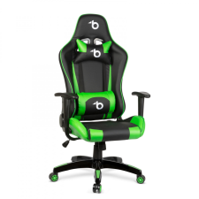 Globiz Gamer szék - derékpárnával, fejpárnával - zöld forgószék