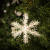 Globiz Hópehely karácsonyfadísz - csillogó - 15 cm