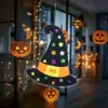 Globiz international Halloween-i dekoráció - boszorkánykalap - akasztható - filc - 38 x 33 cm
