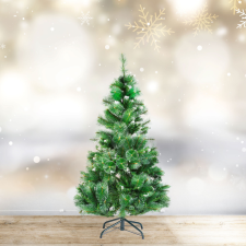 Globiz International Kft. Műfenyő - 150 cm - ezüstfenyő dús ágakkal - PVC - havas (56482B) műfenyő