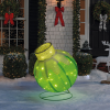 Globiz International Kft. Világító dekoráció - gömbdísz - 60 LED - 60 x 83 cm - zöld - 100-200V AC