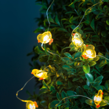 Globiz international LED fényfüzér - csibe - 2 m - 20 LED - 2 x AA karácsonyi dekoráció