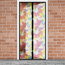 Globiz international Szúnyogháló függöny ajtóra -mágneses- 100 x 210 cm - színes pillangós szúnyogháló