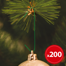 Globiz Szaloncukor akasztó - sötétzöld - 200 db / csomag karácsonyfadísz