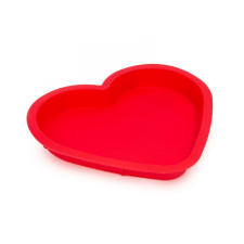 Globiz Szilikon szív alakú sütőforma - piros sütés és főzés
