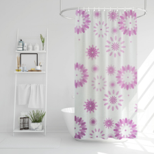 Globiz Zuhanyfüggöny virág mintás fürdőszoba kiegészítő