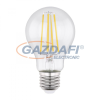 GLOBO 10582K LED Fényforrás, átlátszó üveg búra, filament szál. Ø:60, H:106, inkl. 1xE27 LED 6W 230V, 806lm, 2700K