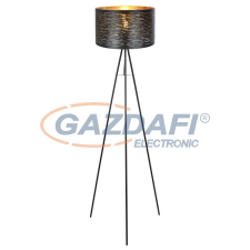 GLOBO 15342S TUNNO Állólámpa fém fekete-arany. H:1500, exkl. 1xE27 60W 230V világítás