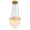 GLOBO 15698H2M GORLEY függeszték 40W 230V IP20 5xE14 arany matt d=400 mm