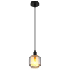 GLOBO 15754H XIA függeszték 25W 230V IP20 1xE27 fekete d=140 mm