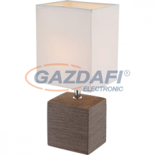 GLOBO 21677 Geri Asztali lámpa , 40W , E14 , kerámia, króm, textil, műanyag világítás