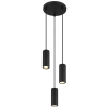 GLOBO 57918-3HB JAMES függeszték 25W 230V IP20 3xGU10 fekete d=210 mm