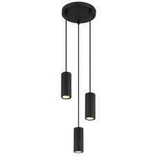GLOBO 57918-3HB JAMES függeszték 25W 230V IP20 3xGU10 fekete d=210 mm világítás