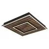 GLOBO 67345D1 faY LED mennyezeti lámpa 36W 230V IP20 1xLED fekete HxSzxM=450x450x60mm 1750lm 3000K