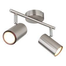 GLOBO Allvi nikkel mennyezeti spotlámpa (GLO-57914-2N) GU10 2 izzós IP20 világítás