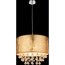 GLOBO Amy nikkel-arany kristály függesztett lámpa (GLO-15187H3) E27 1 izzós IP20 világítás