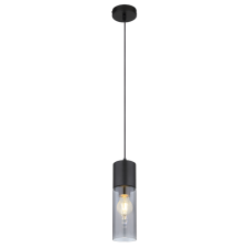 GLOBO ANNIKA FÜGGESZTÉK 1XE27 25W FEKETE FÉM/FÜST ÜVEG, 10X152,5CM IP20 világítás