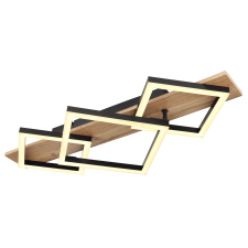 GLOBO Beatrix fekete-barna LED mennyezeti lámpa (GLO-67294D2) LED 1 izzós IP20 világítás