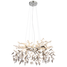 GLOBO Danna króm-füstszürke kristály csillár (GLO-64133-8) G9 8 izzós IP20 világítás