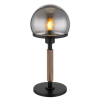 GLOBO Haku fekete-füstszürke asztali lámpa (GLO-21954S) E27 1 izzós IP20