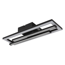 GLOBO Highway 1420lm 40x37,5x6,3cm matt fekete mennyezeti LED lámpa világítás