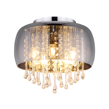 GLOBO Kalla króm-füstszürke mennyezeti lámpa (GLO-15809D) E14 5 izzós IP20 világítás