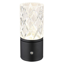 GLOBO Lunki fekete-átlátszó LED asztali lámpa (GLO-21010S) LED 1 izzós IP20 világítás