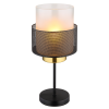 GLOBO Olga fekete-fehér asztali lámpa (GLO-15709T) E27 1 izzós IP20