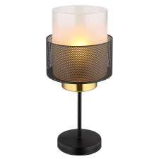 GLOBO Olga fekete-fehér asztali lámpa (GLO-15709T) E27 1 izzós IP20 világítás