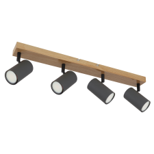 GLOBO Robby barna-szürke mennyezeti spotlámpa (GLO-57911-4G) GU10 4 izzós IP20 világítás