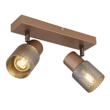 GLOBO Satella spotlámpa kávé színű matt 2xE14 világítás