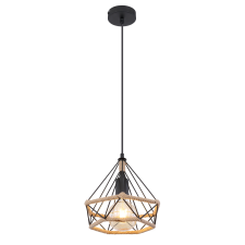 GLOBO Ulleu fekete-barna függesztett lámpa (GLO-69029H2) E27 1 izzós IP20 világítás