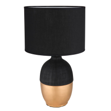 GLOBO Valentino kerámia asztali lámpa fekete-arany világítás