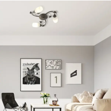 GLOBO Venezia barna-fehér mennyezeti lámpa (GLO-60800323X) E14 3 izzós IP20 világítás