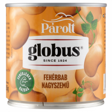 Globus Párolt nagyszemű fehér bab 326 g konzerv