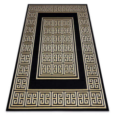 GLOSS Modern GLOSS szőnyeg 6776 86 elegáns, görög fekete / arany 120x170 cm lakástextília