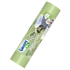 GLOSSY komposztálható szemeteszsák 35 literes 10 db/roll tisztító- és takarítószer, higiénia