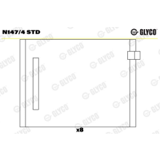 GLYCO vezérműtengely csapágy GLYCO N147/4 STD autóalkatrész
