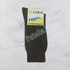 GMED 100% pamut zokni sötétszürke 45-46
