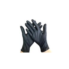 GMT Gumikesztyű nitril púdermentes L 100 db/doboz, GMT Super Gloves fekete