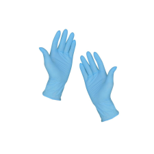 GMT Gumikesztyű nitril púdermentes L 100 db/doboz, GMT Super Gloves kék védőkesztyű