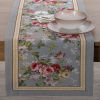  Gobelin terítő nyári virágokkal Szürke 40x100 cm +/-5%