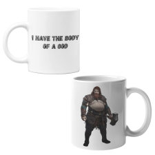 God of War Thor - Fehér Bögre bögrék, csészék