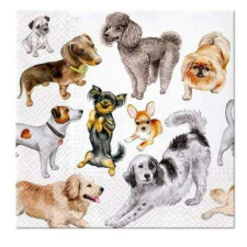 Godan Állatos kutyás szalvéta 20 db-os, 33x33 cm papírárú, csomagoló és tárolóeszköz
