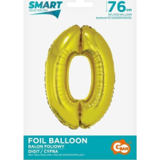 Godan Arany 0-ás Gold szám fólia lufi 76 cm (481319) party kellék