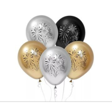 Godan Beauty&charm: lufiszett tűzijáték mintával, 30 cm - 5 db-os party kellék