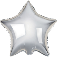 Godan Csillag Fólia Lufi - 44 cm, Ezüst (484919) party kellék