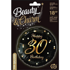 Godan Happy Birthday 30 B&C Gold Fólia Lufi - 36 cm (490663) party kellék