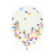 Godan Léggömb csomag színes konfettivel, 30 cm - 4 db-os party kellék